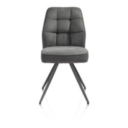 Bell, eetkamerstoel - grafiet frame - pocket - stof Calabria - Antraciet
