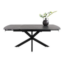 Pavalon, uitschuiftafel 140 (+ 50) x 100 cm - Antraciet