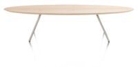 Niora, table basse 150 x 50 cm - chene placage - Silk grey - Image 2
