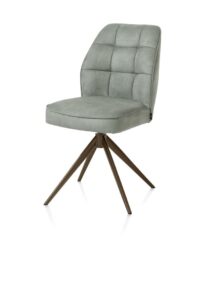 Bell, eetkamerstoel - steelbrown frame - draaibaar - pocket - stof calabria - Olijf - Afbeelding 2