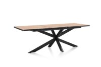 Avalox, table à rallonge 190 (+ 60) x 98 cm - couleur oak natural vintage - centrale pied - Image 3