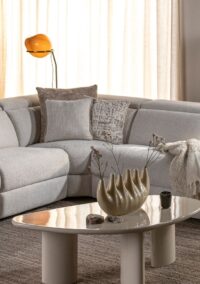 Lily kussen 45x45cm - Taupe - Afbeelding 3