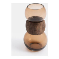 Leya vase h27cm - Brun