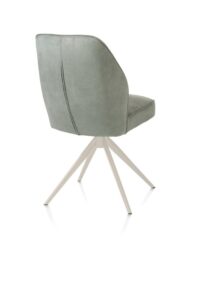 Bell, eetkamerstoel - creme frame - draaibaar - relax - pocket - stof Calabria - Olijf - Afbeelding 3