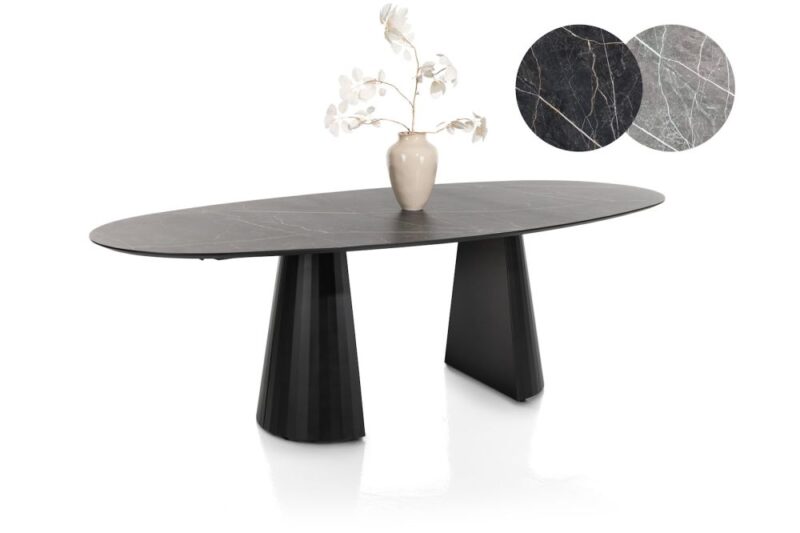 Arabax, Table - Ellipse - 240 X 120 Cm - Gris Clair - Image 2