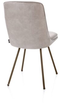 Mateo, chaise - 4-pieds - steelbrown - Pala - Gris clair - Image 3