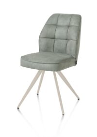 Bell, chaise - piétement crème - confort ressorts - tissu Calabria - Olive - Image 2