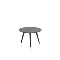 Maze, salontafel rond 60 cm - hoogte 39 cm - Antraciet