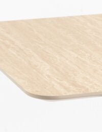 Brest bistrotafel Travertine 120x75cm - zwart - Afbeelding 2