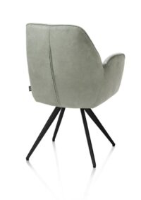 Bell, armstoel - zwart frame - pocket - combi Calabria/Vada - Olijf - Afbeelding 3