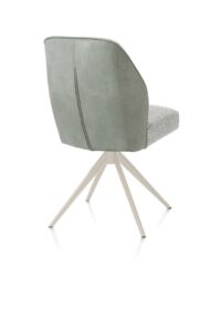 Bell, eetkamerstoel - creme frame - draaibaar - pocket - combi Calabria/Vada - Olijf - Afbeelding 3