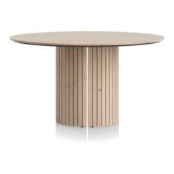 Pavie, table ronde 140 cm (pied en bois) - natural