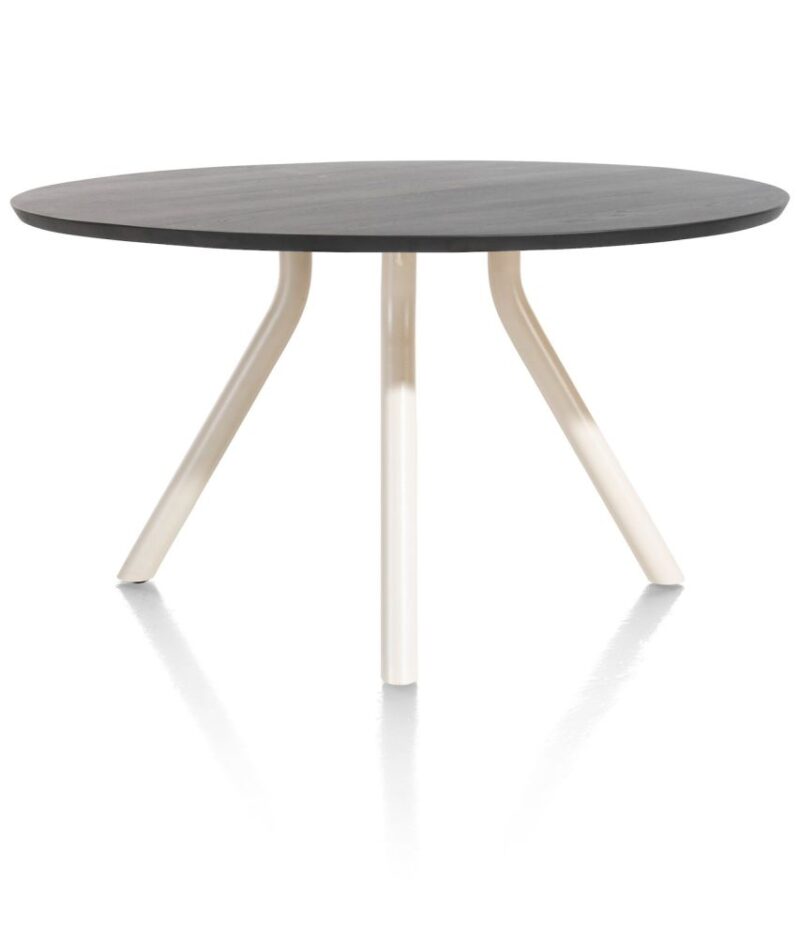 Arvada, Tafel 125 Cm. - Rond - Centrale Poot Nebbia - Onyx Nebbia - Afbeelding 3