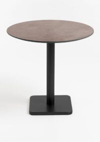 Brest bistrotafel stone rust D80cm - zwart