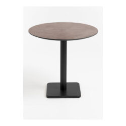 Brest bistrotafel stone rust D80cm - zwart