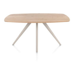 Arvada, Table à manger 160 x 100 cm, ovale, 4 pieds - Creme