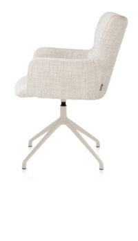 Sage, armstoel draaibaar - creme - stof Luton - Creme - Afbeelding 3