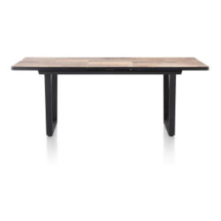 Avalox, table &agrave; rallonge 160 (+ 50) x 98 cm - couleur driftwood - V pied