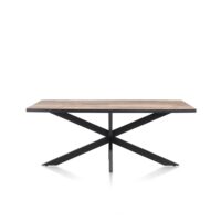Avalox, table 170 x 98 cm - couleur driftwood - centrale pied