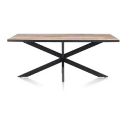 Avalox, table 170 x 98 cm - couleur driftwood - centrale pied