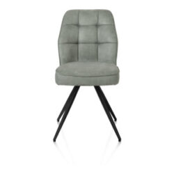 Bell, chaise - piétement noir - confort ressorts - tissu Calabria - Olive