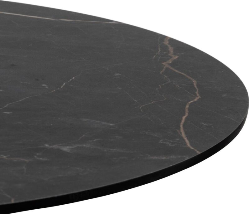 Brest Bistrotafel Marble Onyx D80Cm - Goud - Afbeelding 2