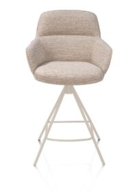 Mateo, barstoel - 4-pootjes - creme - Bellini - Creme