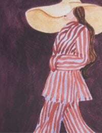 Ambra wand doek - 70x100cm - Afbeelding 2