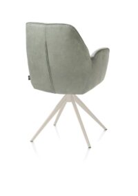 Bell, armstoel - creme frame - draaibaar - pocket - combi Calabria/Vada - Olijf - Afbeelding 3