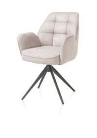 Bell, armstoel - grafiet frame - draaibaar - pocket - stof calabria - Kiezel - Afbeelding 2
