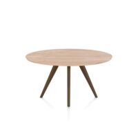 Arvada, eetkamertafel 140 cm, rond, 4 poot - Steel Brown