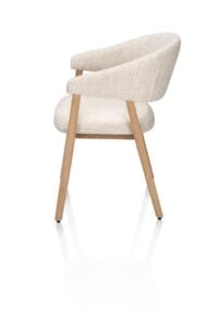 Kira, fauteuil, tissu Luton, cadre ch&ecirc;ne natural - Image 3