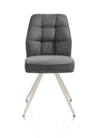 Bell, eetkamerstoel - creme frame - pocket - stof Calabria - Antraciet