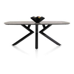 Masura, table ovale - 200 x 105 cm - Anthracite