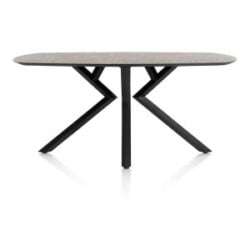 Masura, bartafel ovaal - 240 x 110 cm - (hoogte 92 cm) - Antraciet