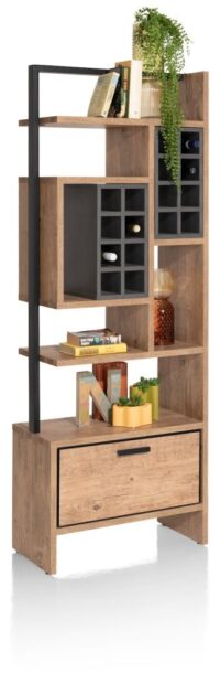 Pavarotti, roomdivider 70 cm - 1-tiroir t&t + 7-niches + 16-range bouteilles - Image 2