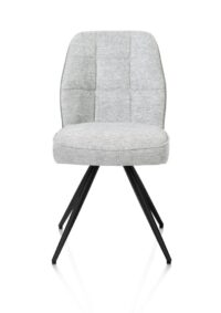 Bell, chaise - piétement noir - confort ressorts - combi Calabria/Vada - Olive
