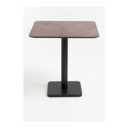 Brest bistrotafel stone rust 75x75cm - zwart