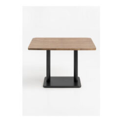 Brest bistrotafel vintage oak 120x75cm - zwart