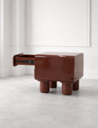 Mauro nachtkastje h42.5cm - Bordeaux - Afbeelding 2
