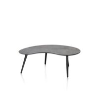 Maze, table basse 100 x 59 cm - forme haricot - hauteur 39 cm - Anthracite