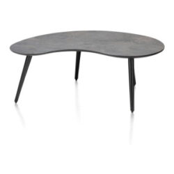 Maze, table basse 100 x 59 cm - forme haricot - hauteur 39 cm - Anthracite