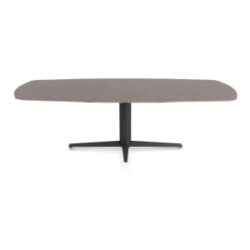 Saluti, table ovale 240 X 110 cm. - pied central - noir - Lava