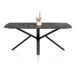 Palace, table 240 x 115 cm - pied central - Anthracite