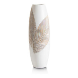 Jolie vase H45cm - Blanc