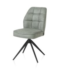 Bell, eetkamerstoel - steelbrown frame - draaibaar - relax - pocket - stof Calabria - Olijf - Afbeelding 2