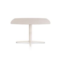 Saluti, bartafel ovaal 150 x 105 cm. - centrale teenpoot - creme - Light sand
