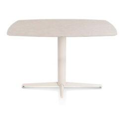 Saluti, bartafel ovaal 150 x 105 cm. - centrale teenpoot - creme - Light sand