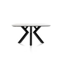 Masura, eetkamertafel ovaal - 150 x 105 cm - wit