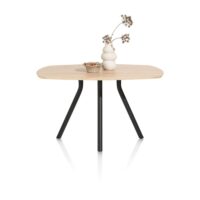 Arvada, bartafel 160 x 100 cm. - ovaal - centrale poot kort - natural